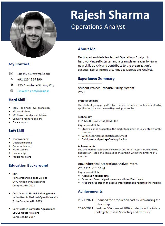 ba-english-best-resume-format